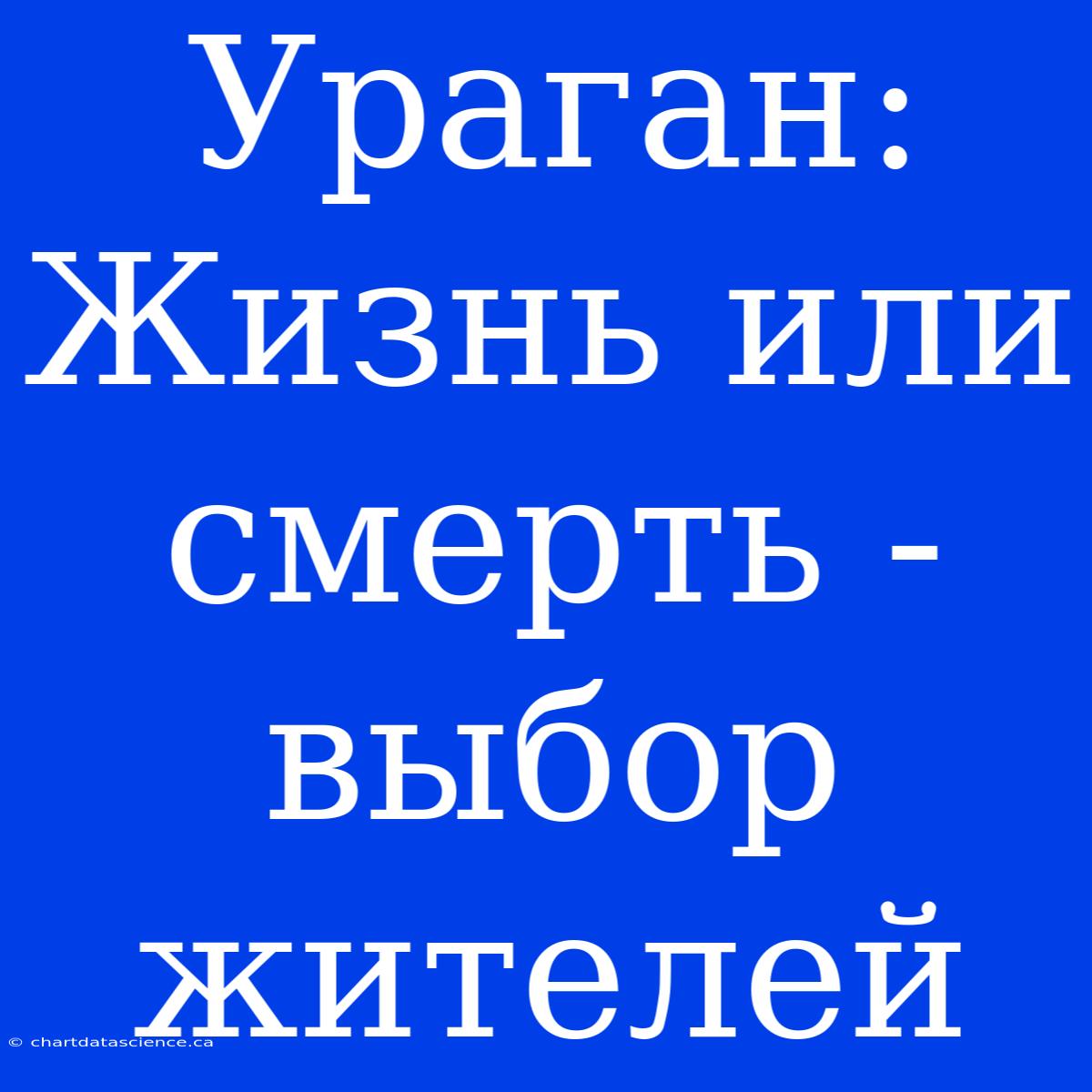 Ураган: Жизнь Или Смерть - Выбор Жителей