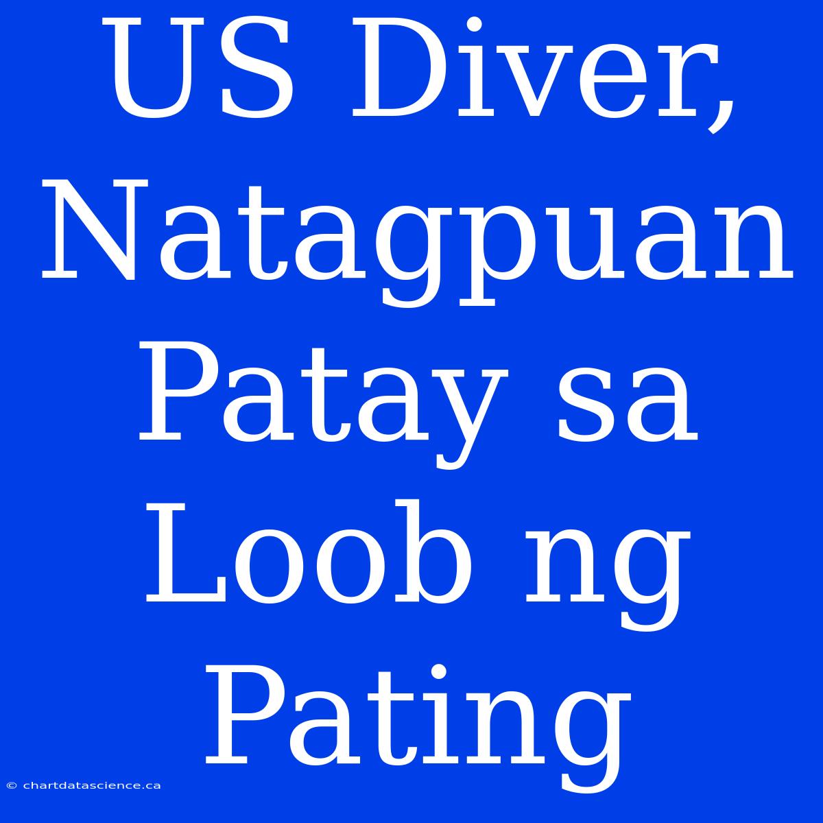 US Diver, Natagpuan Patay Sa Loob Ng Pating