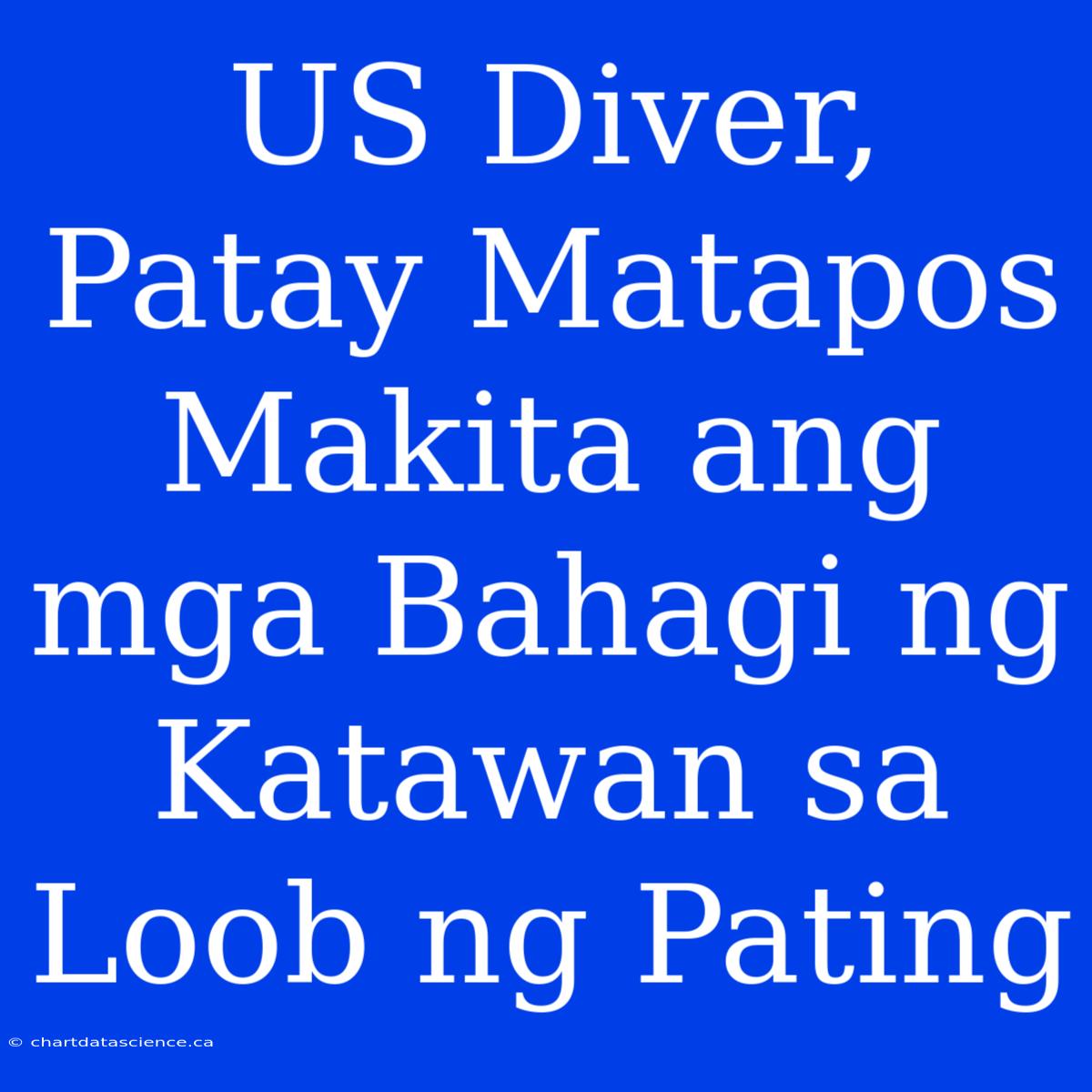 US Diver, Patay Matapos Makita Ang Mga Bahagi Ng Katawan Sa Loob Ng Pating