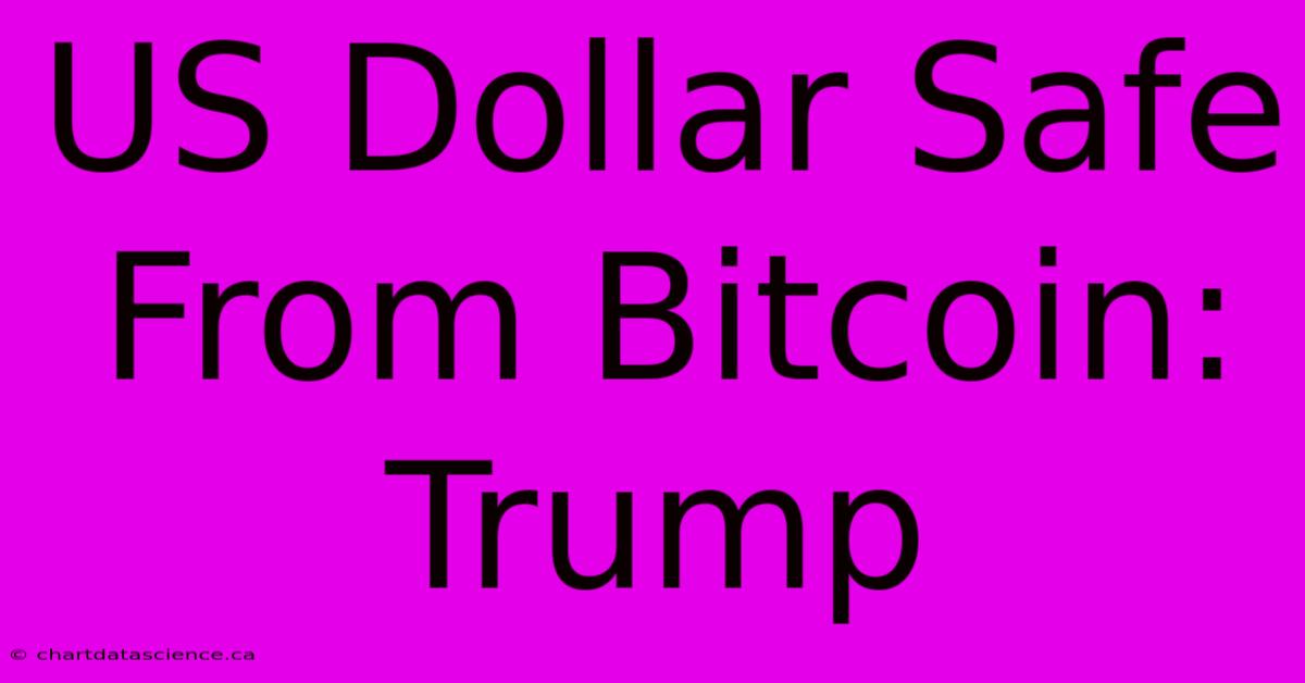 US Dollar Safe From Bitcoin: Trump