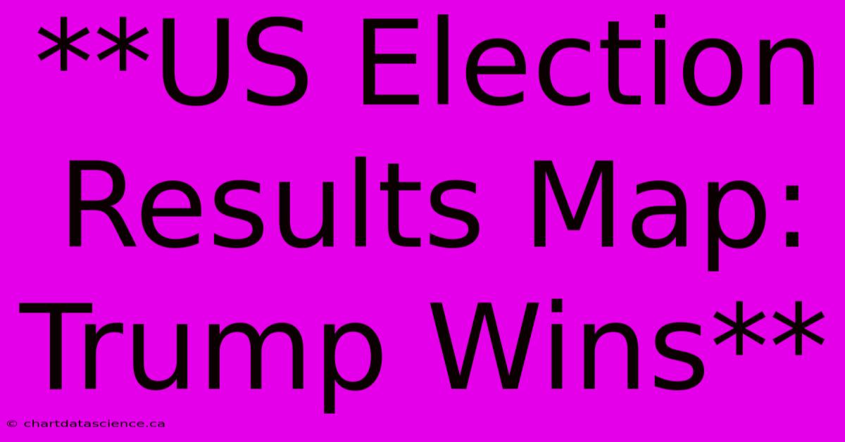 **US Election Results Map: Trump Wins**