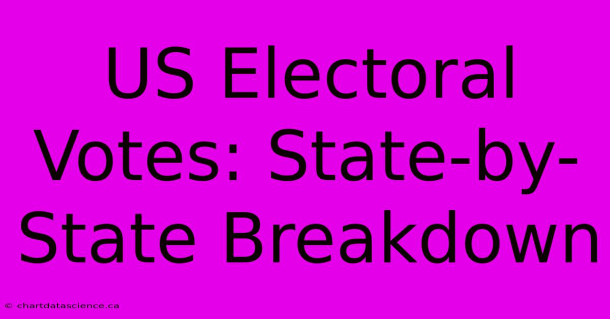 US Electoral Votes: State-by-State Breakdown