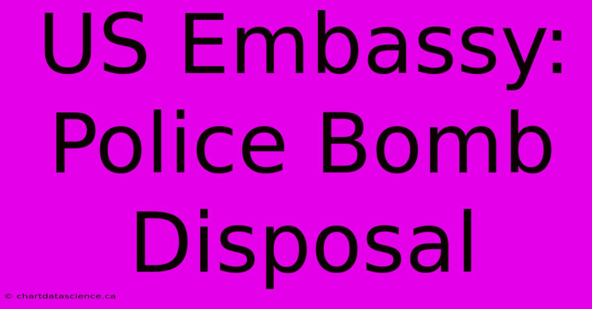 US Embassy: Police Bomb Disposal