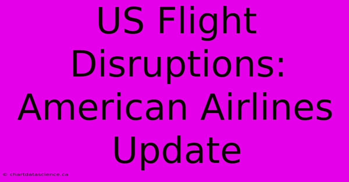 US Flight Disruptions: American Airlines Update