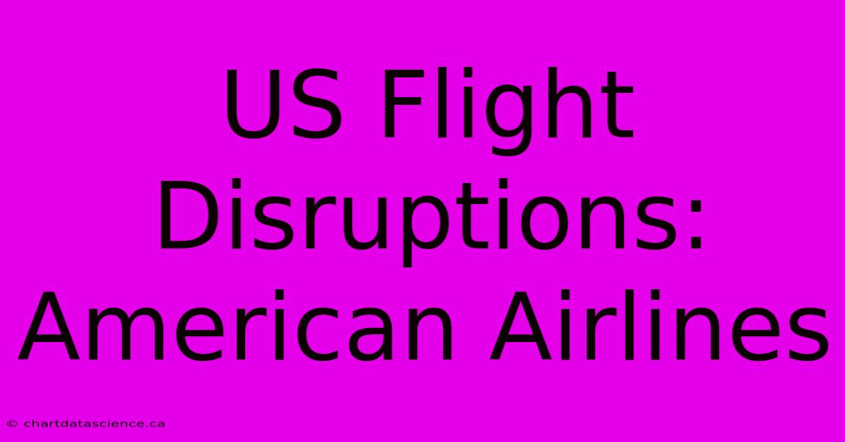 US Flight Disruptions: American Airlines