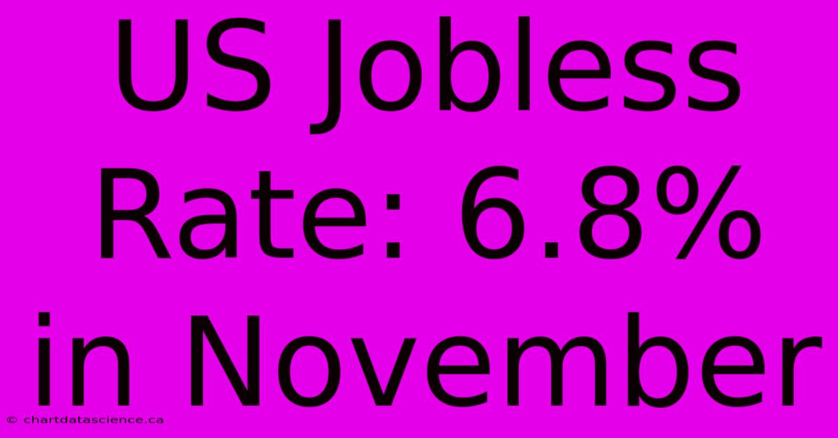 US Jobless Rate: 6.8% In November