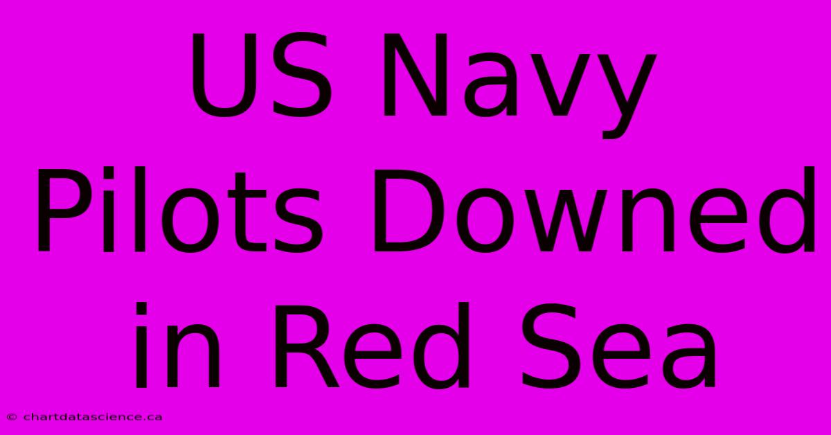 US Navy Pilots Downed In Red Sea