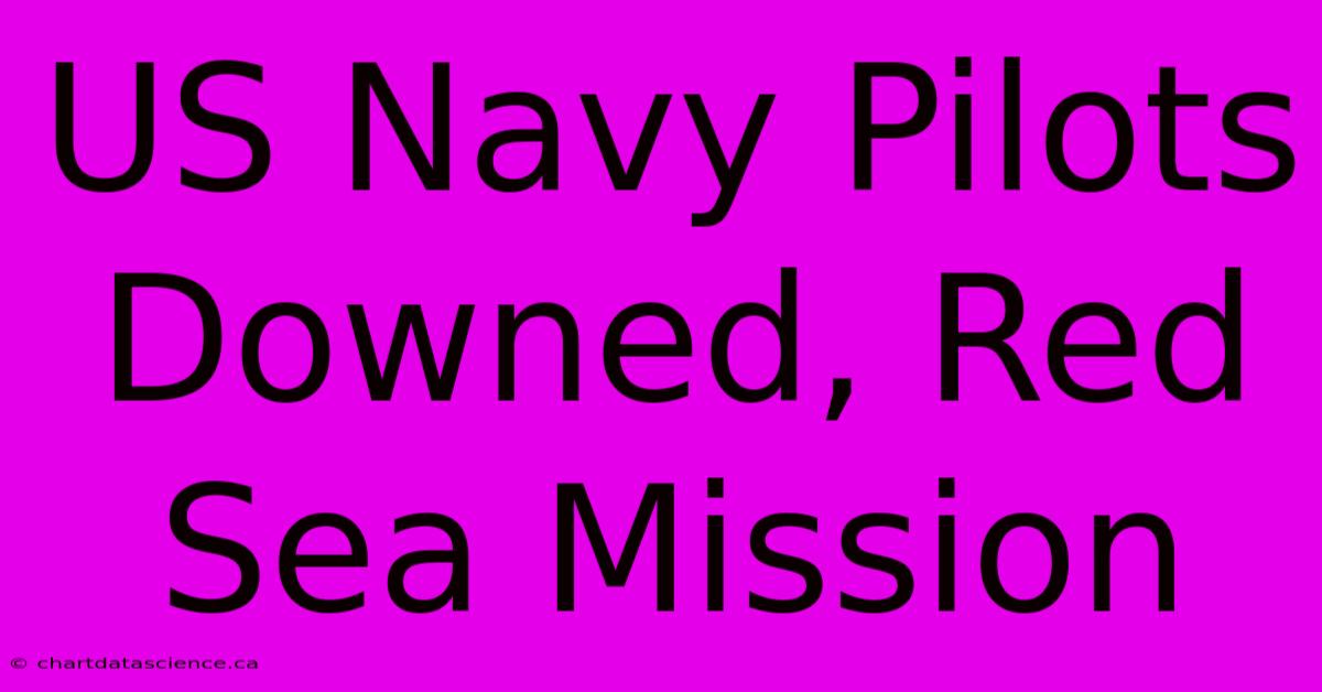 US Navy Pilots Downed, Red Sea Mission