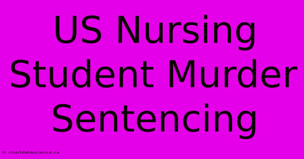 US Nursing Student Murder Sentencing