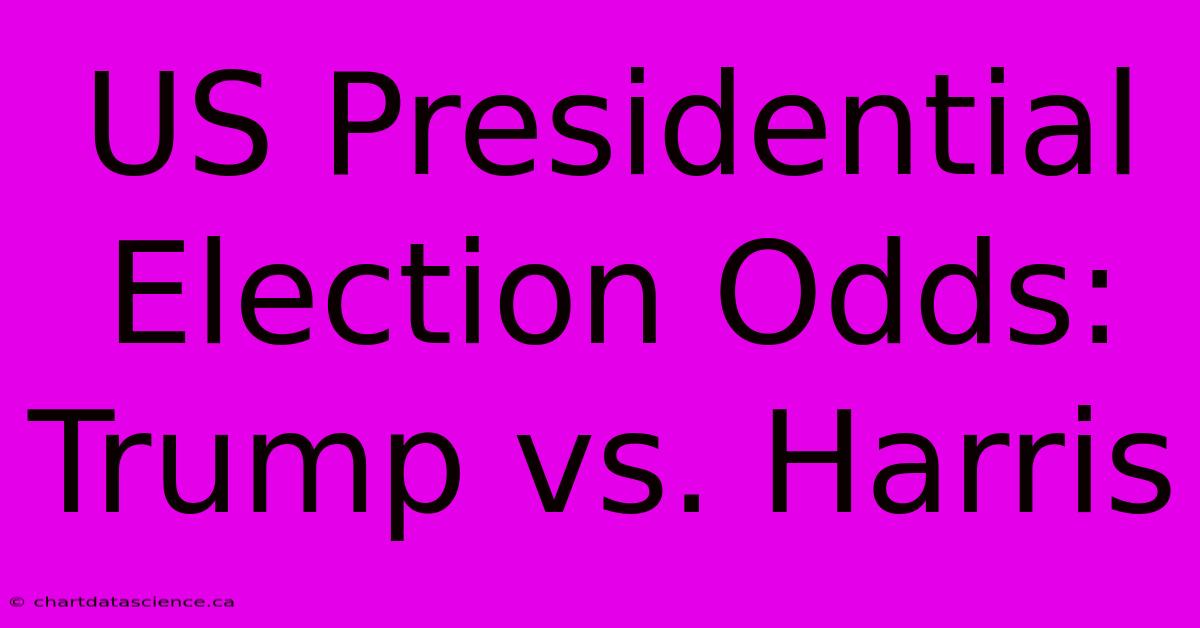 US Presidential Election Odds: Trump Vs. Harris