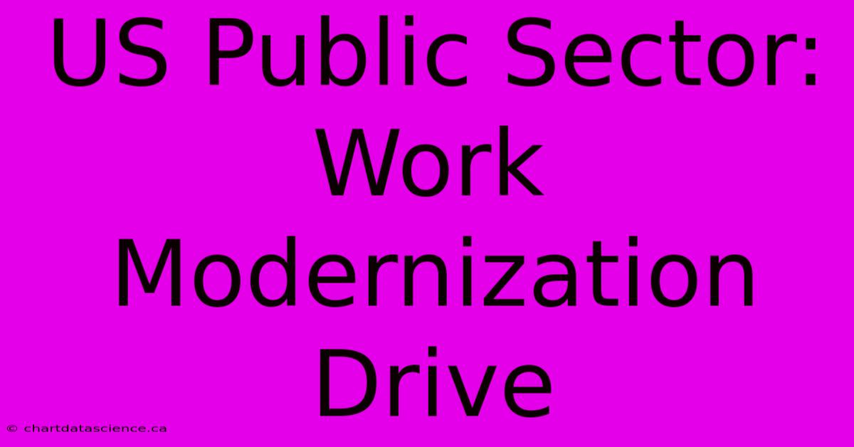 US Public Sector: Work Modernization Drive