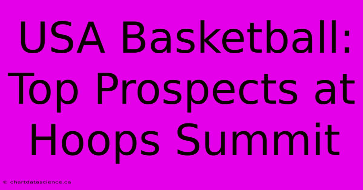 USA Basketball: Top Prospects At Hoops Summit 