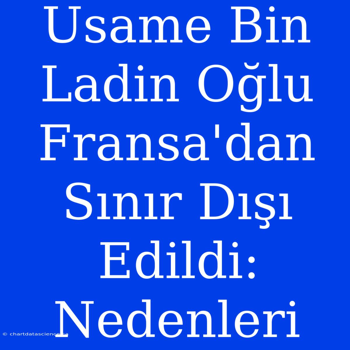 Usame Bin Ladin Oğlu Fransa'dan Sınır Dışı Edildi: Nedenleri