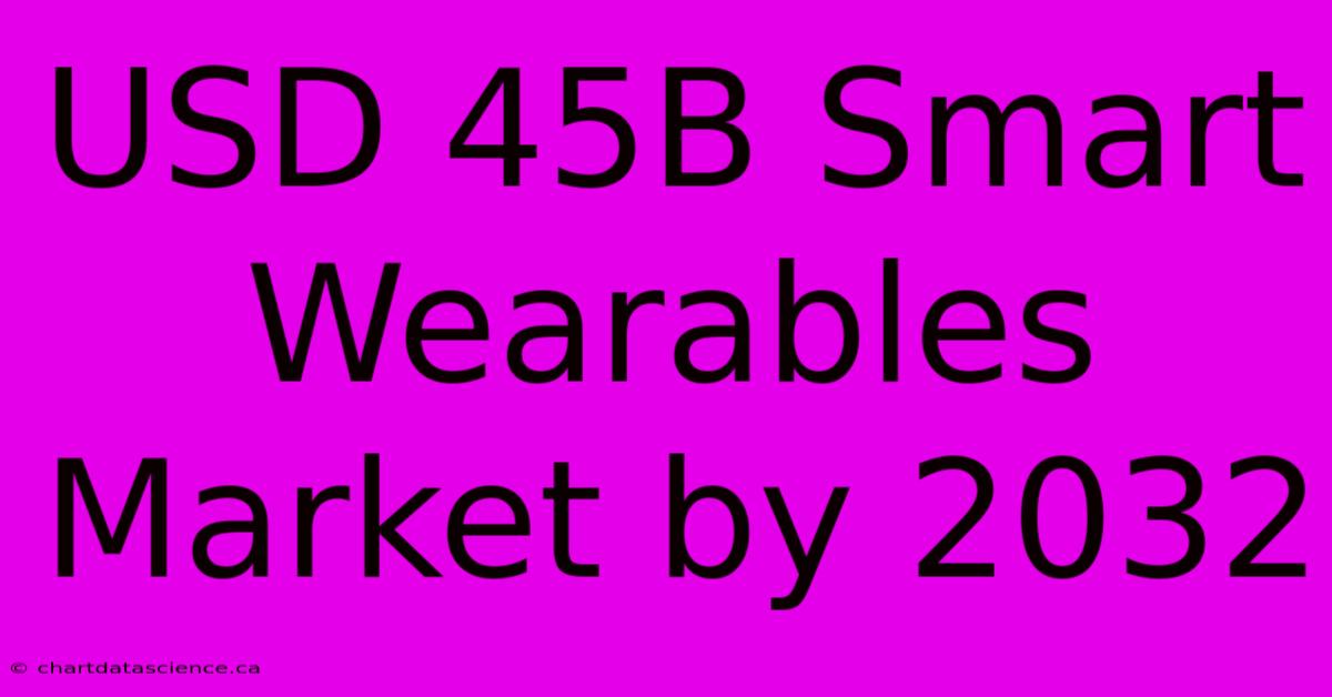 USD 45B Smart Wearables Market By 2032