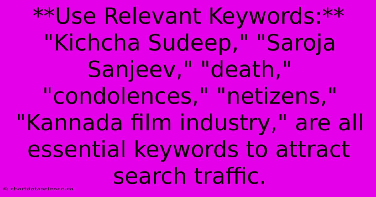 **Use Relevant Keywords:**  