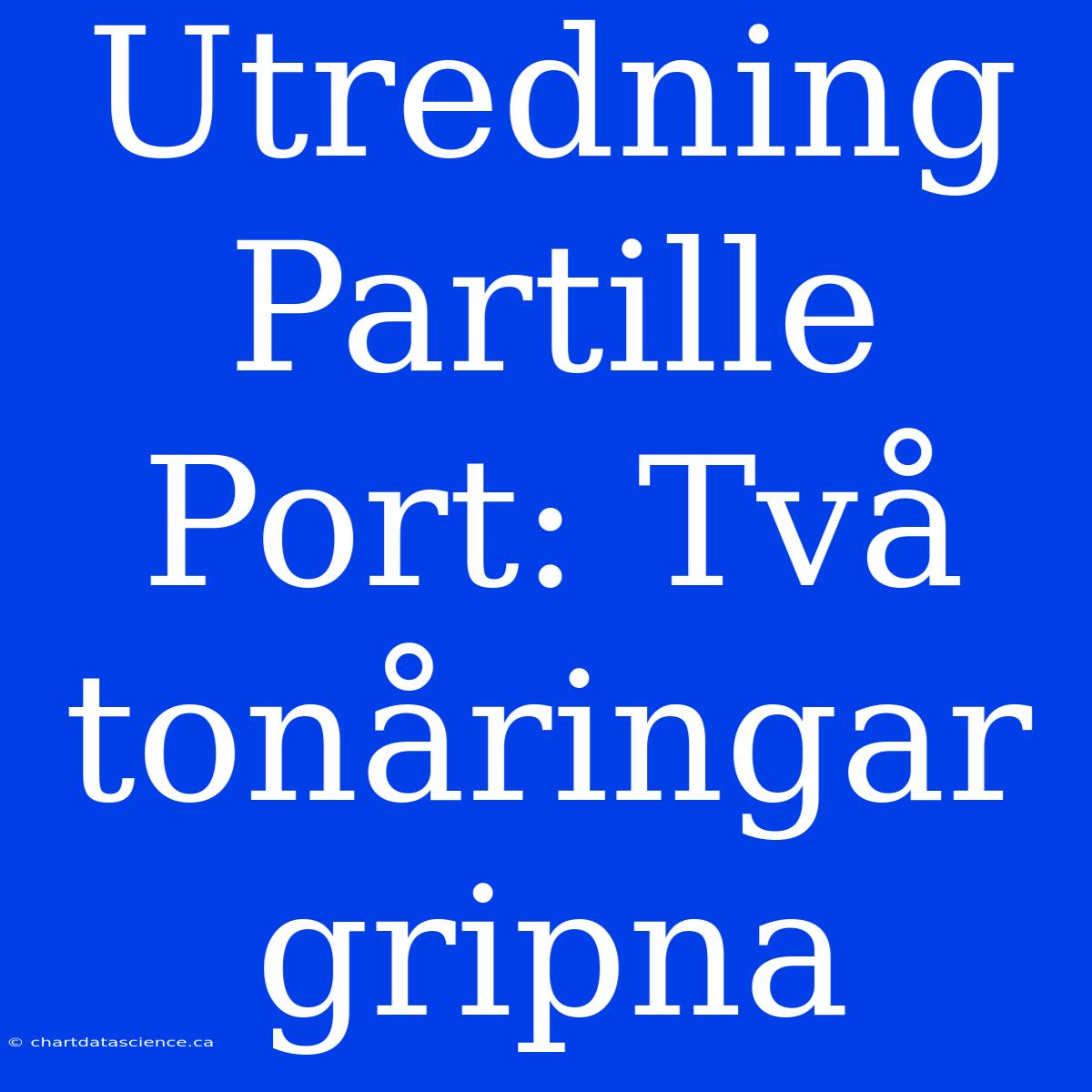 Utredning Partille Port: Två Tonåringar Gripna