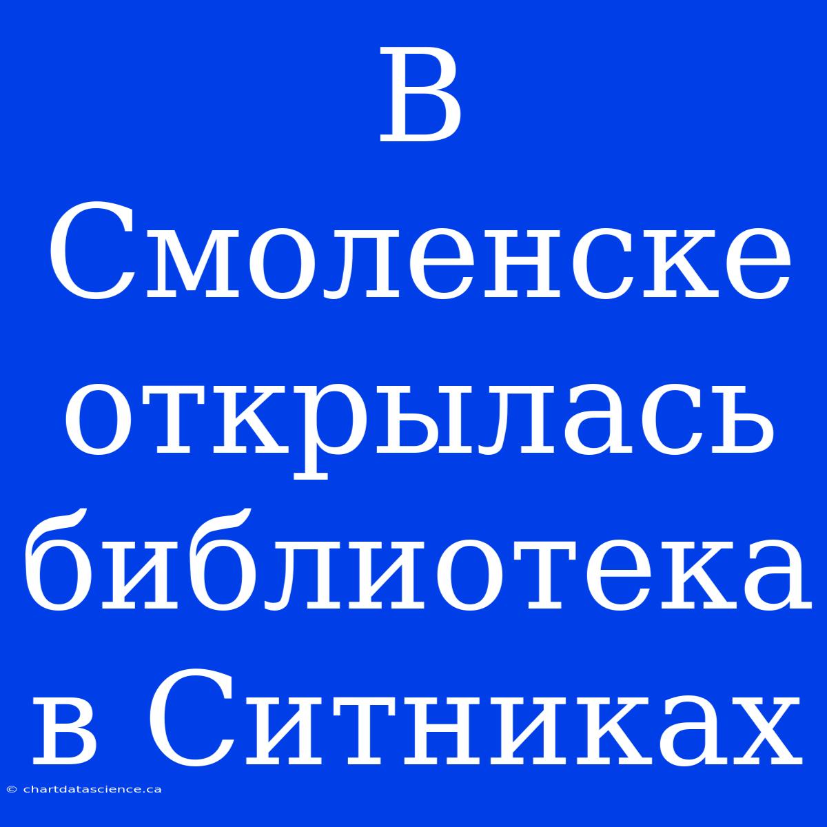 В Смоленске Открылась Библиотека В Ситниках