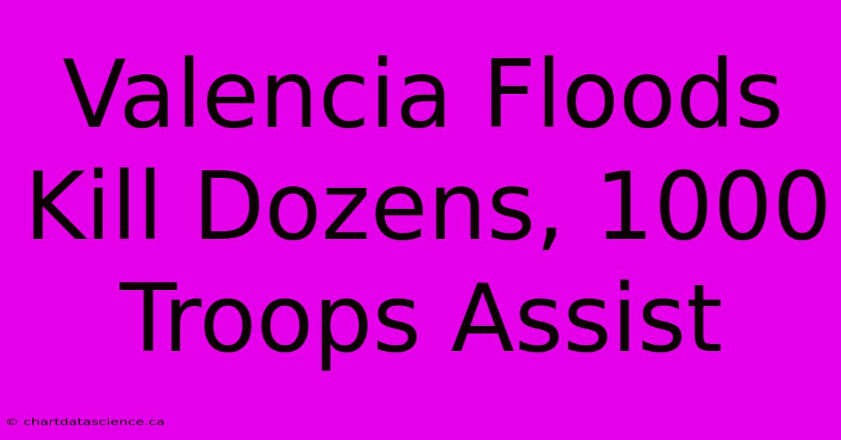 Valencia Floods Kill Dozens, 1000 Troops Assist