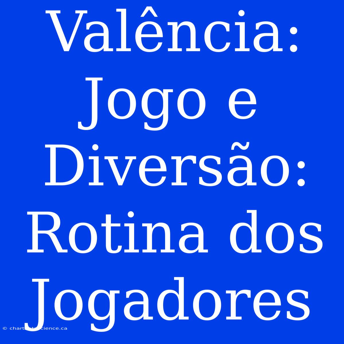 Valência: Jogo E Diversão: Rotina Dos Jogadores