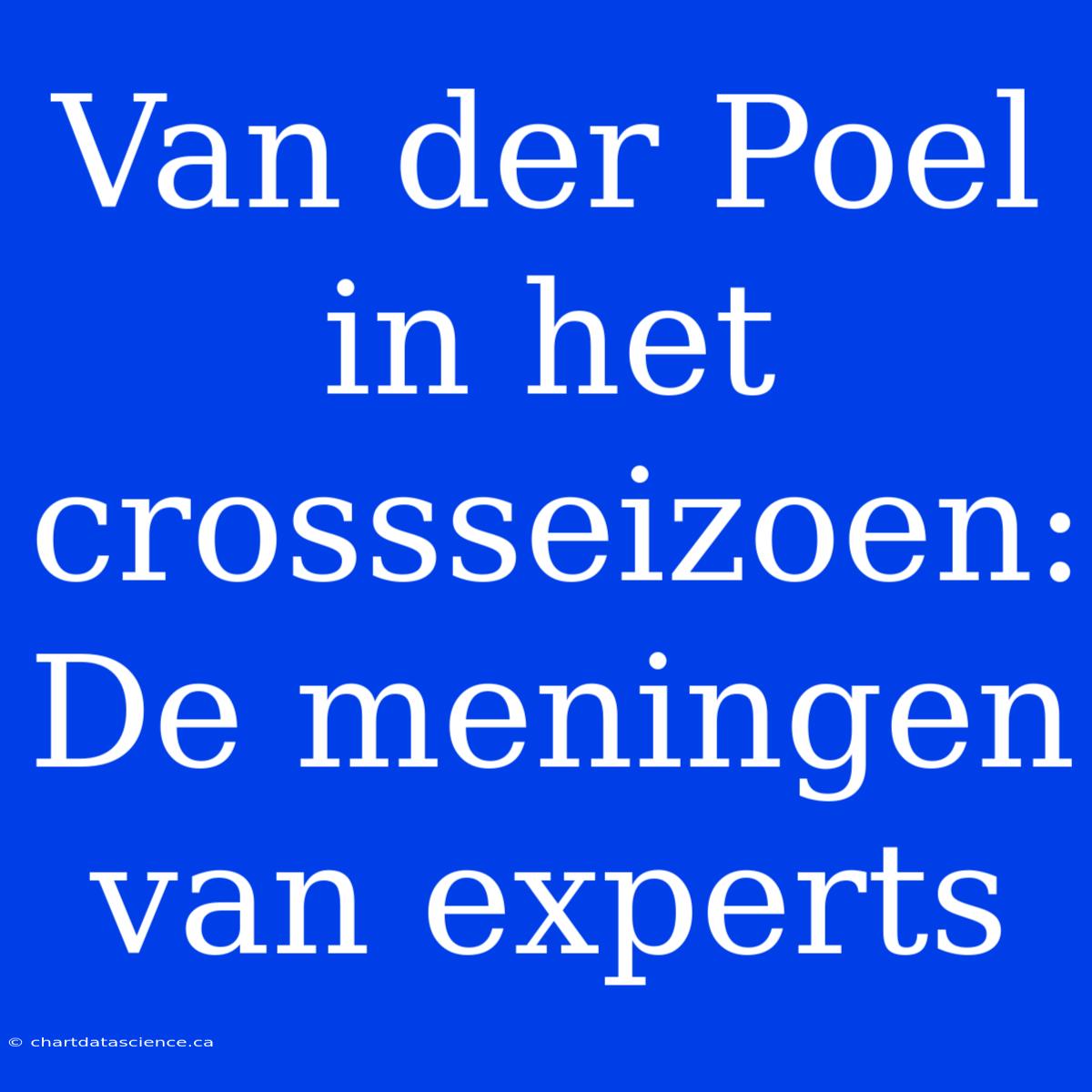 Van Der Poel In Het Crossseizoen: De Meningen Van Experts