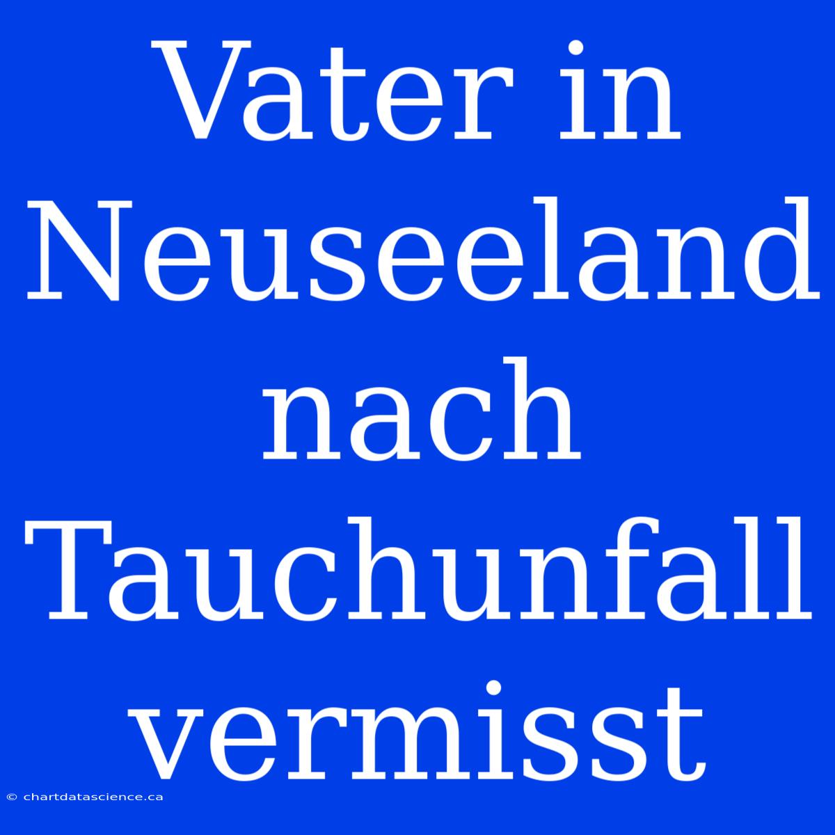 Vater In Neuseeland Nach Tauchunfall Vermisst