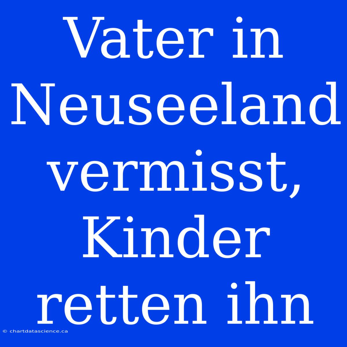 Vater In Neuseeland Vermisst, Kinder Retten Ihn