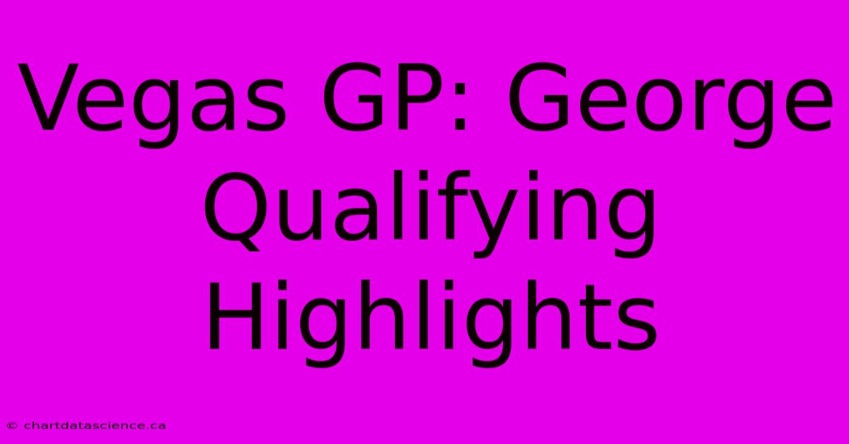 Vegas GP: George Qualifying Highlights