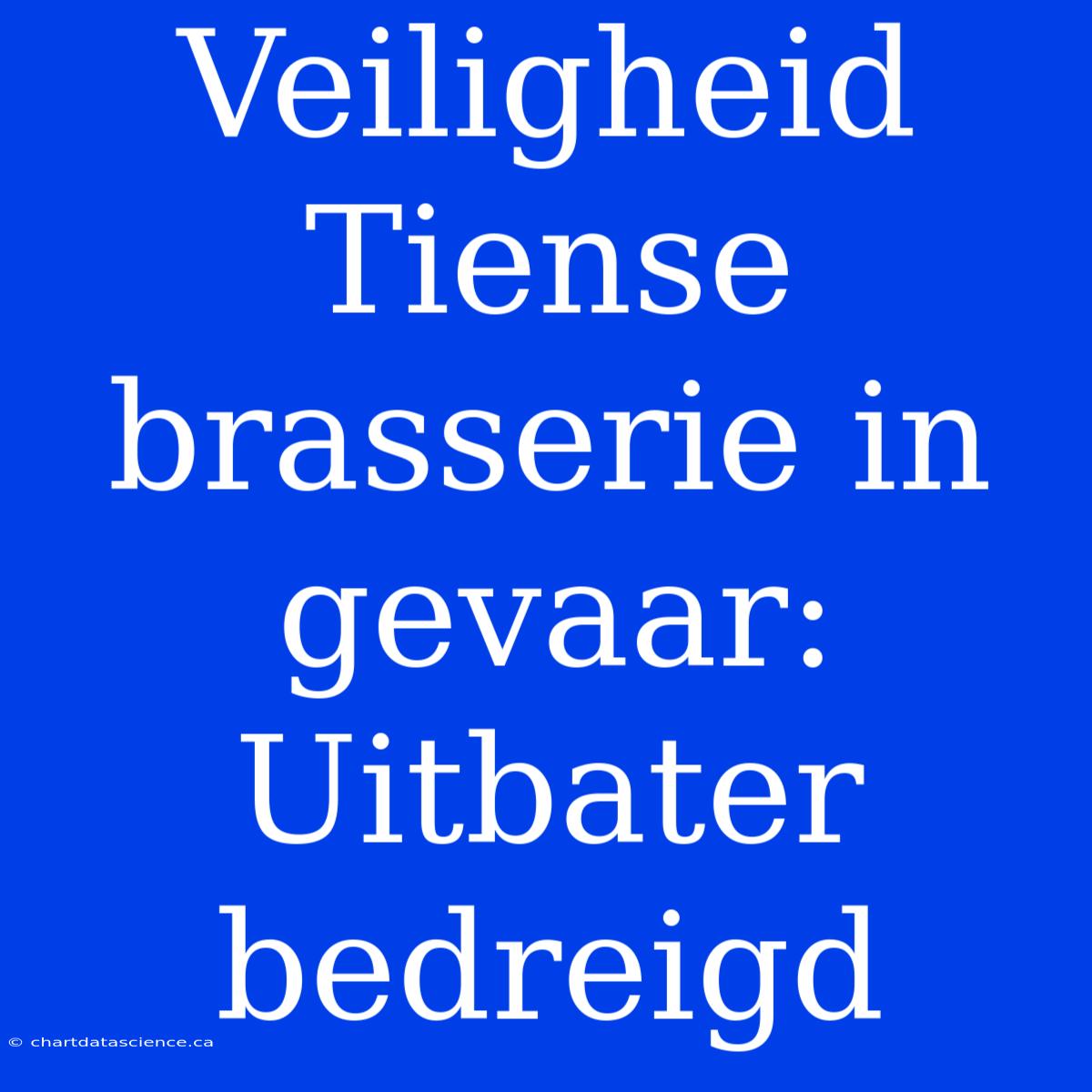 Veiligheid Tiense Brasserie In Gevaar: Uitbater Bedreigd