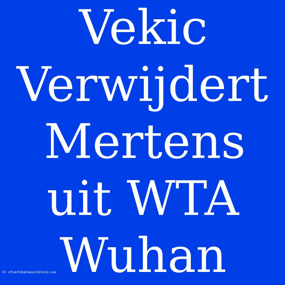 Vekic Verwijdert Mertens Uit WTA Wuhan