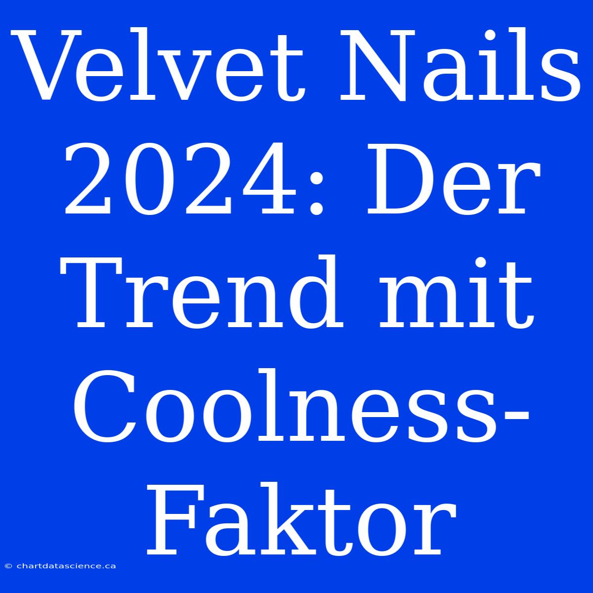 Velvet Nails 2024: Der Trend Mit Coolness-Faktor