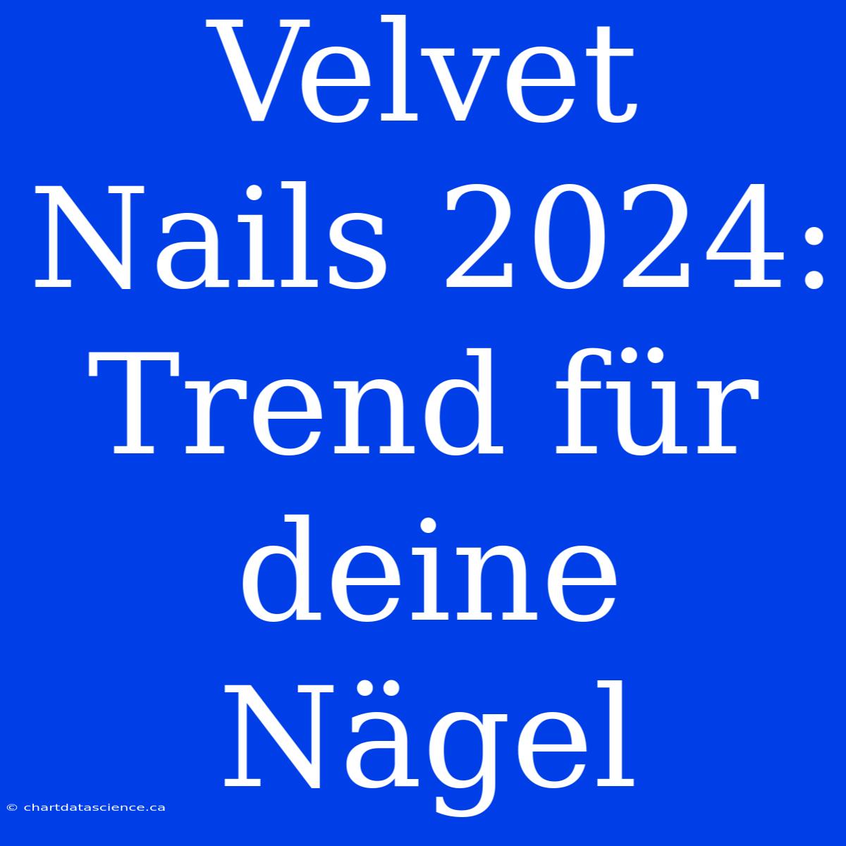 Velvet Nails 2024: Trend Für Deine Nägel