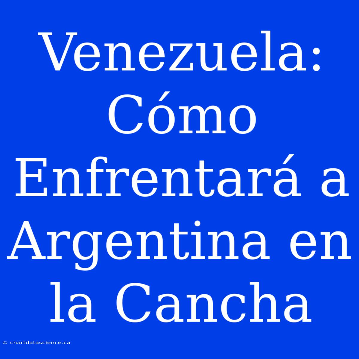 Venezuela: Cómo Enfrentará A Argentina En La Cancha