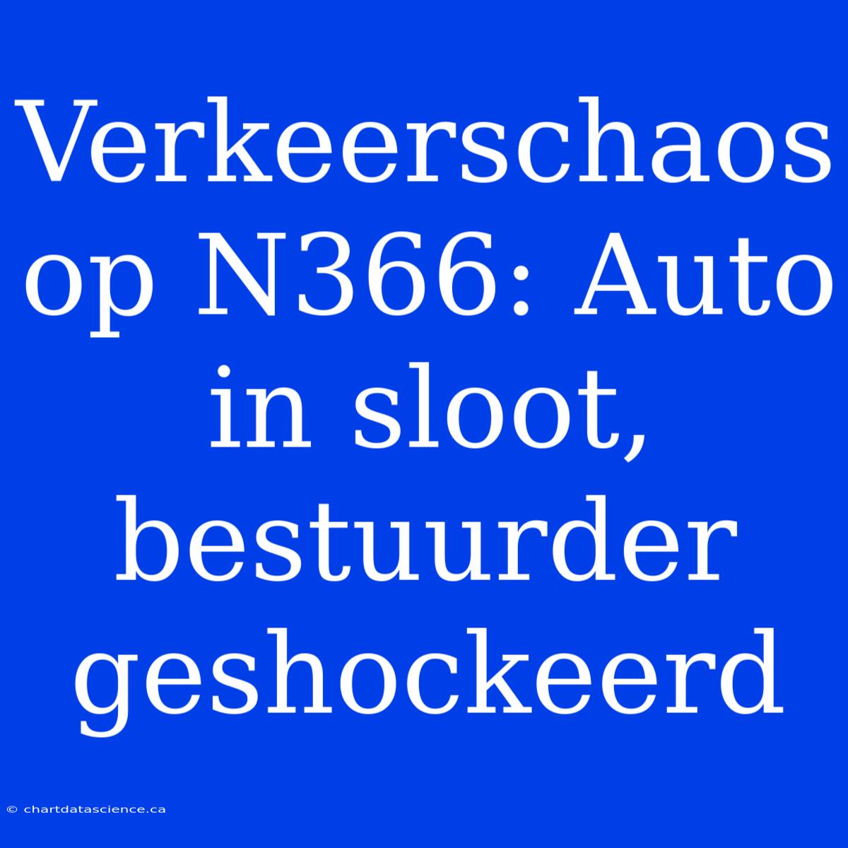 Verkeerschaos Op N366: Auto In Sloot, Bestuurder Geshockeerd