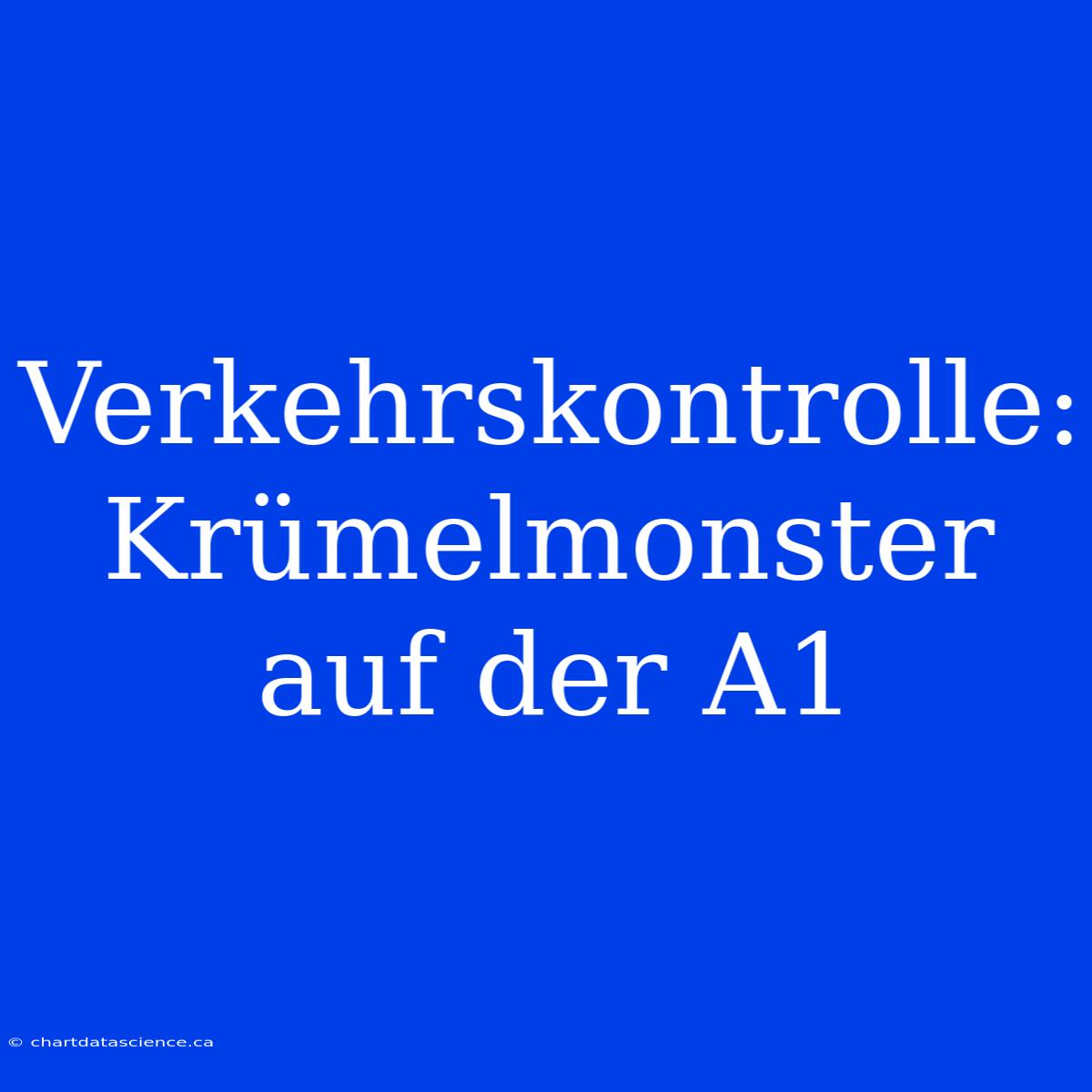 Verkehrskontrolle: Krümelmonster Auf Der A1