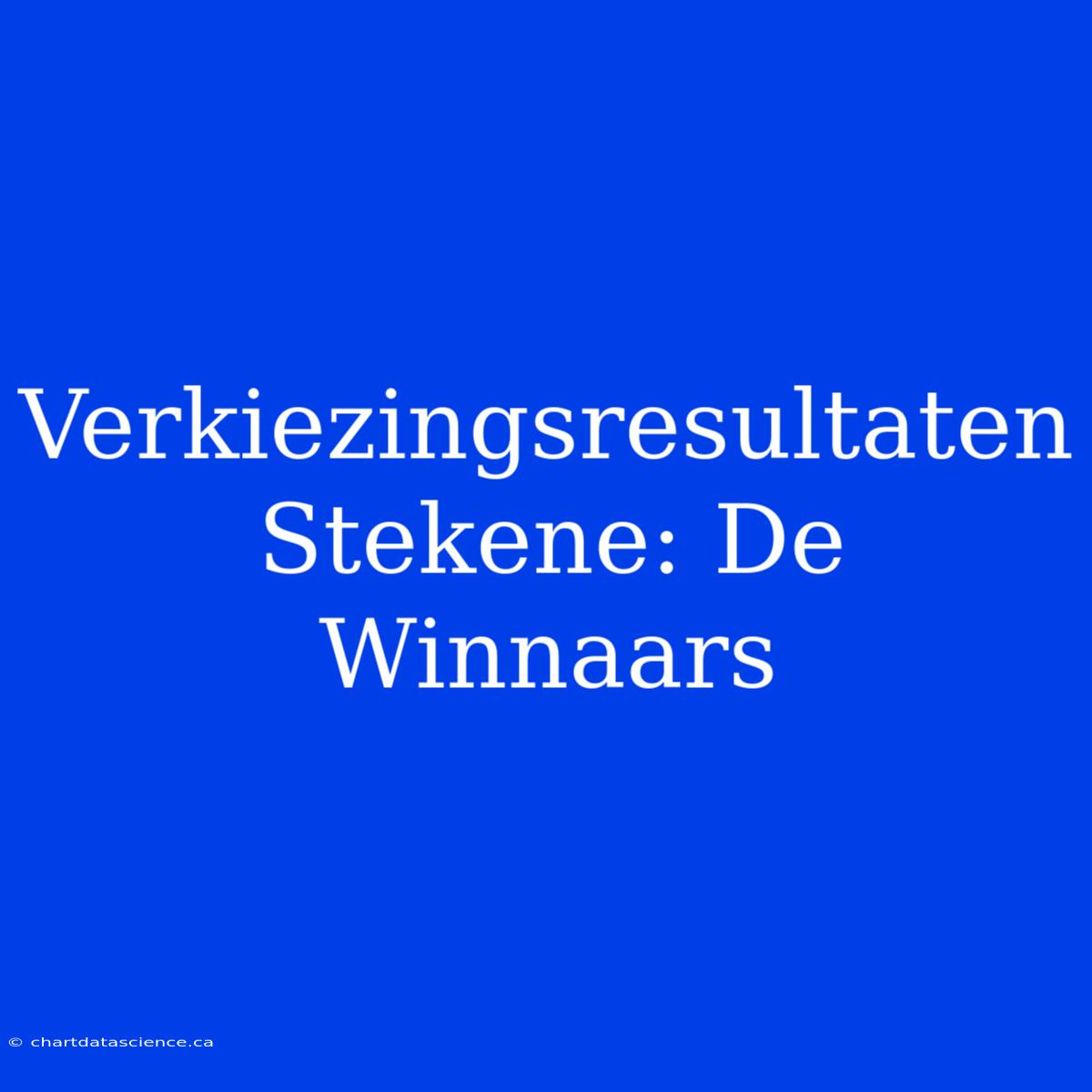 Verkiezingsresultaten Stekene: De Winnaars