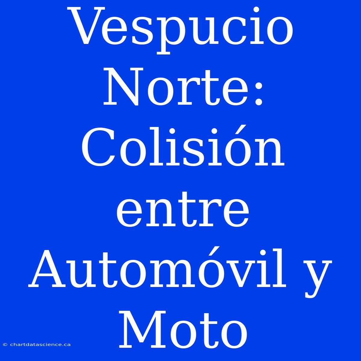 Vespucio Norte: Colisión Entre Automóvil Y Moto