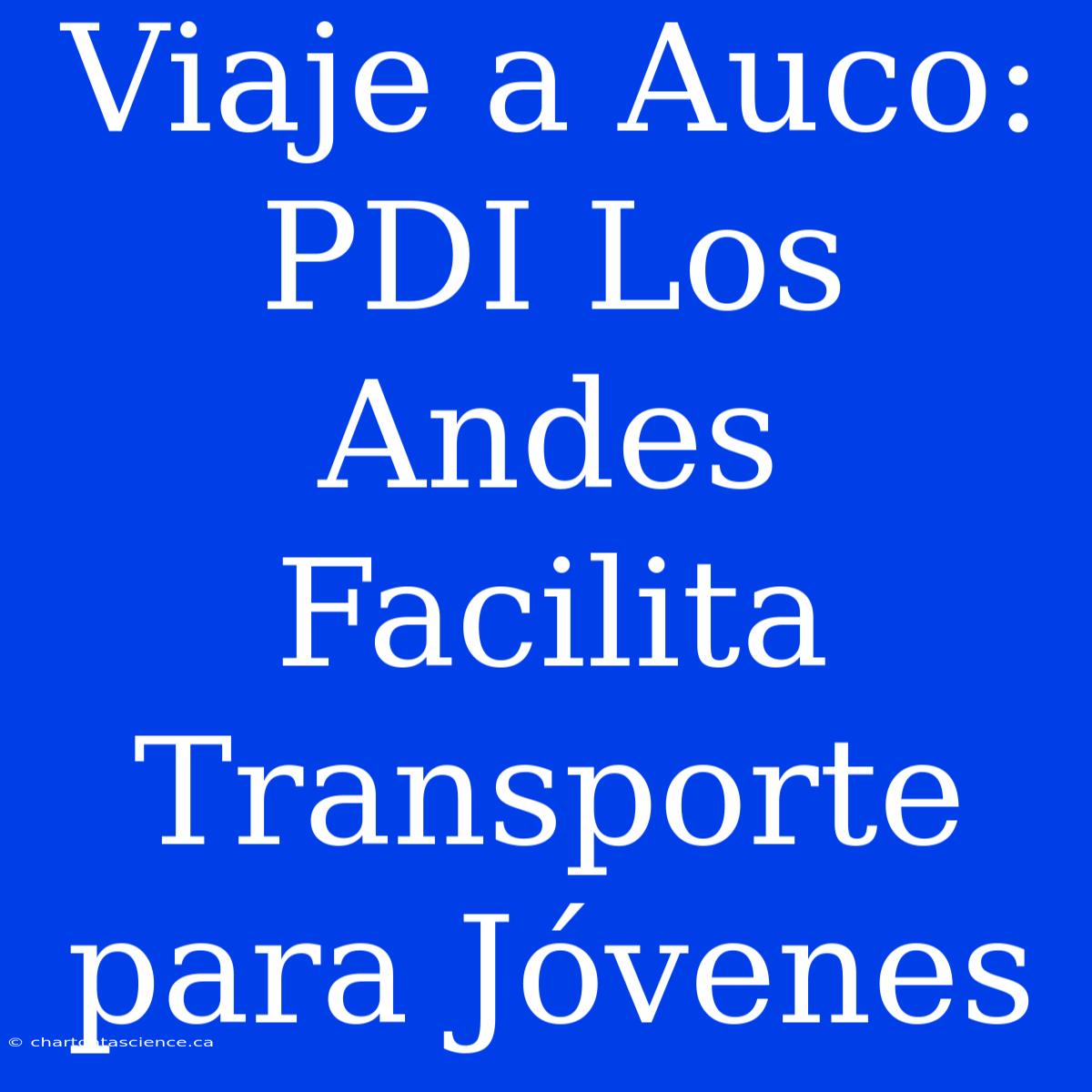 Viaje A Auco: PDI Los Andes Facilita Transporte Para Jóvenes