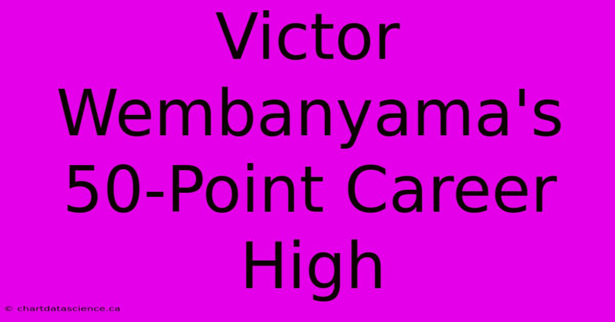 Victor Wembanyama's 50-Point Career High 