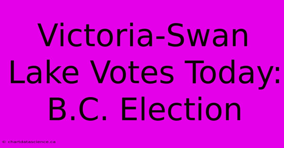 Victoria-Swan Lake Votes Today: B.C. Election