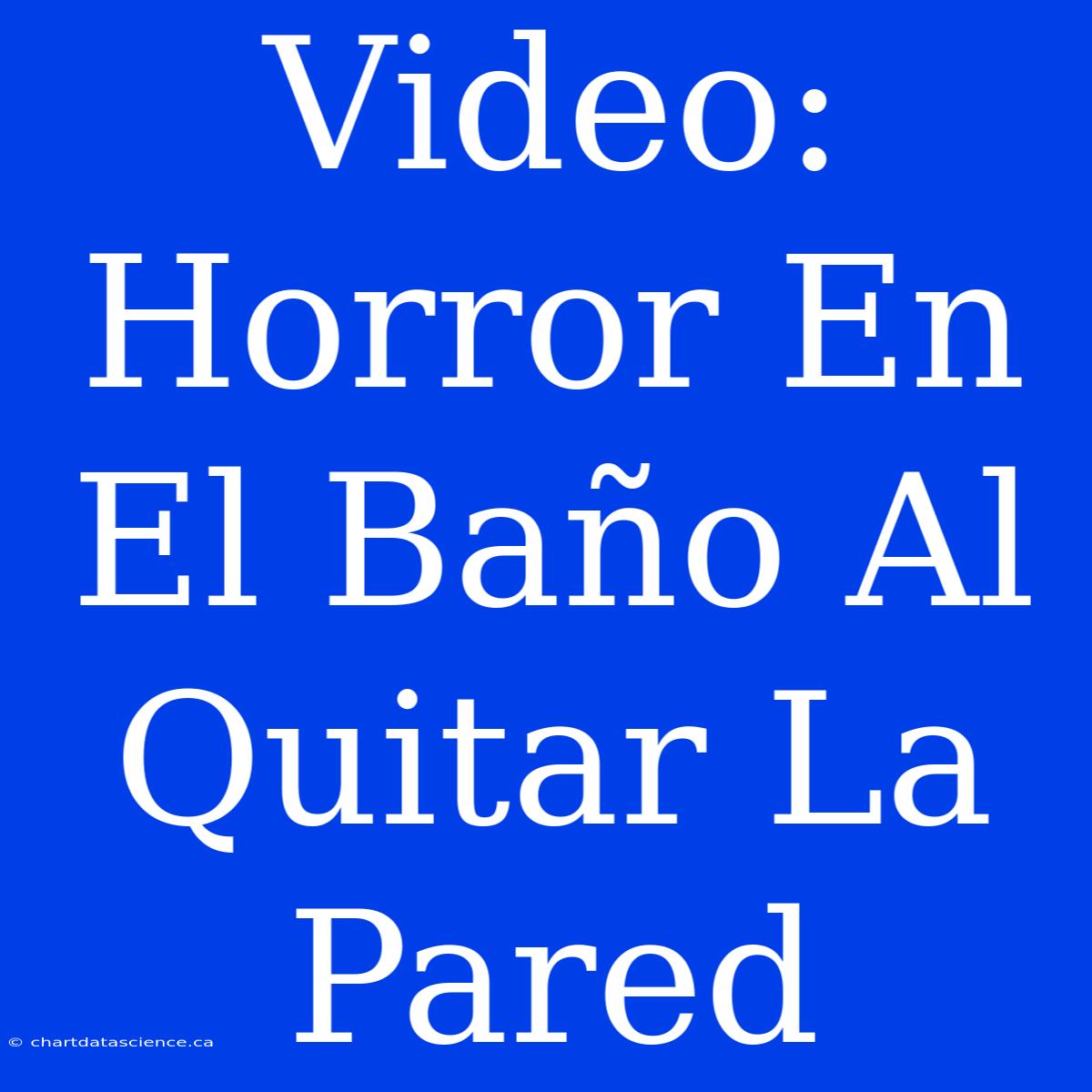 Video: Horror En El Baño Al Quitar La Pared