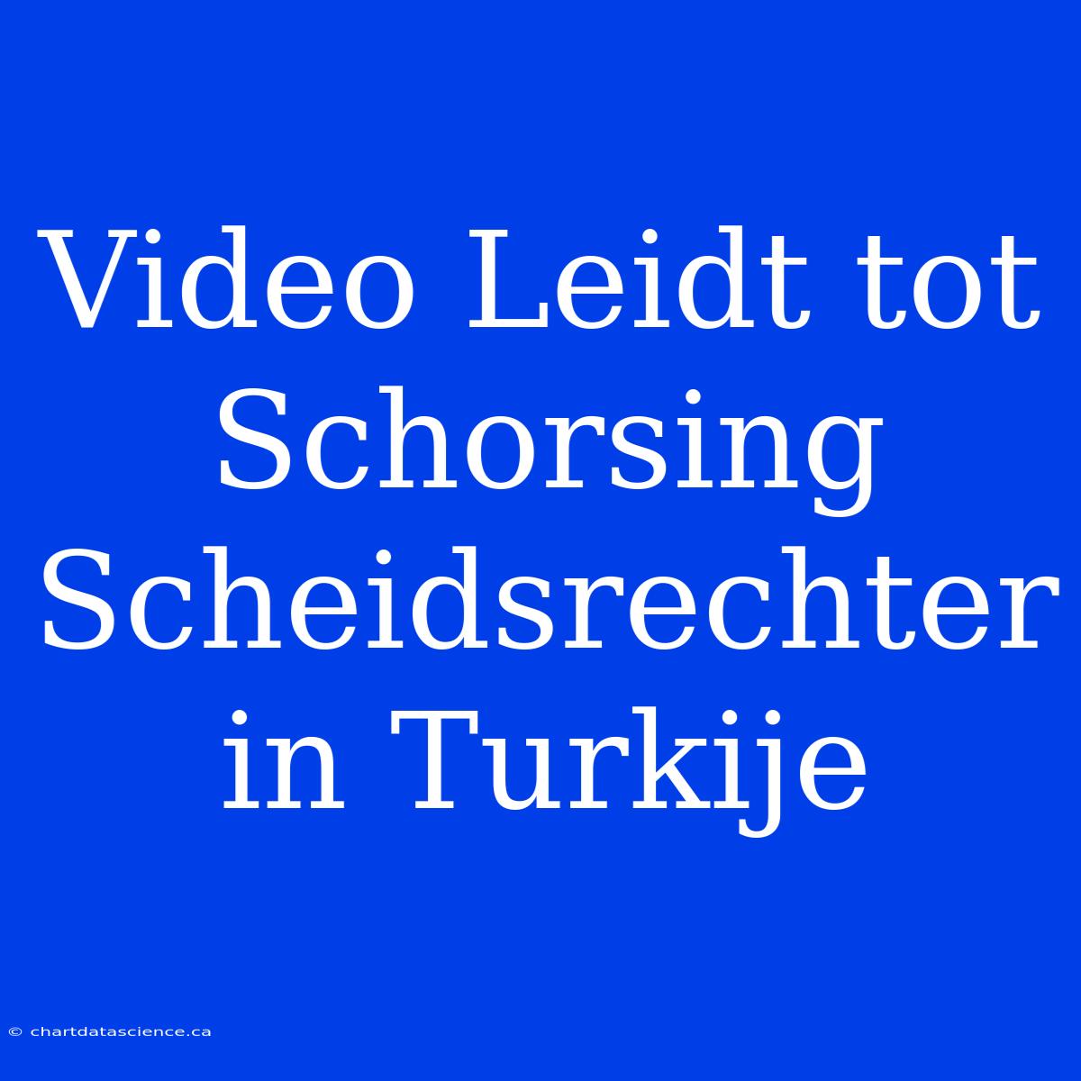 Video Leidt Tot Schorsing Scheidsrechter In Turkije