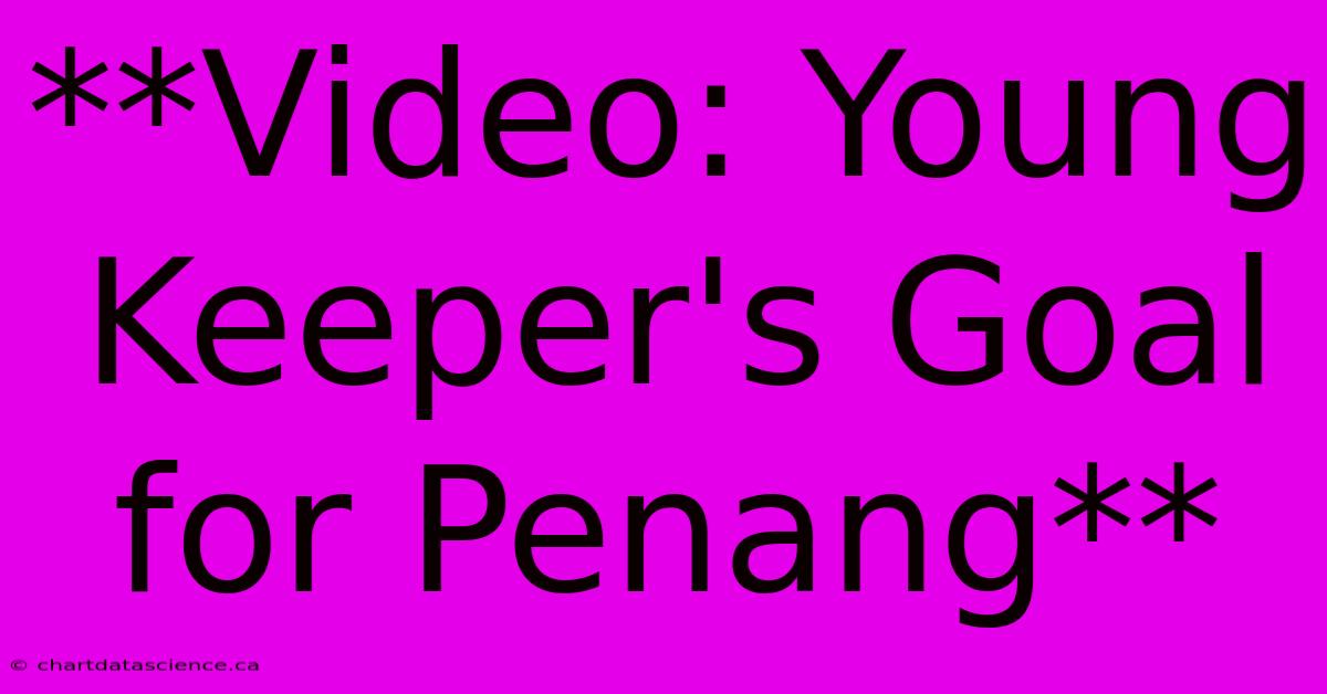 **Video: Young Keeper's Goal For Penang**