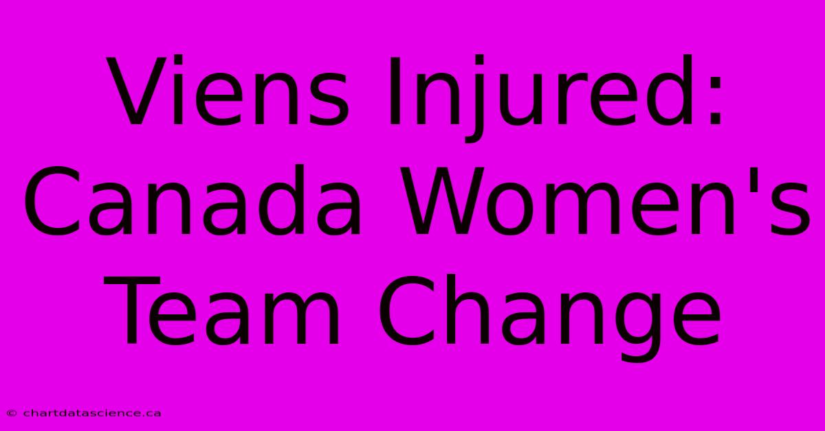 Viens Injured: Canada Women's Team Change