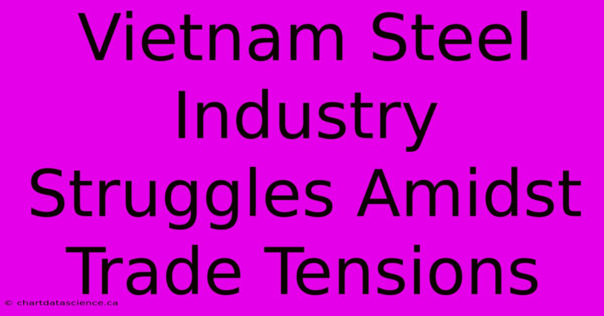 Vietnam Steel Industry Struggles Amidst Trade Tensions