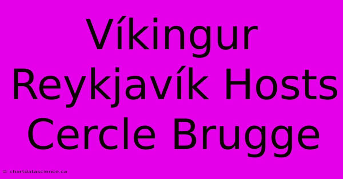 Víkingur Reykjavík Hosts Cercle Brugge 