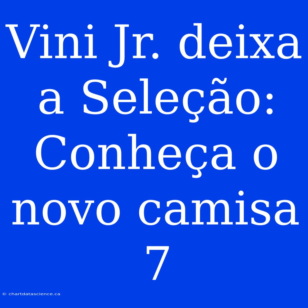 Vini Jr. Deixa A Seleção: Conheça O Novo Camisa 7