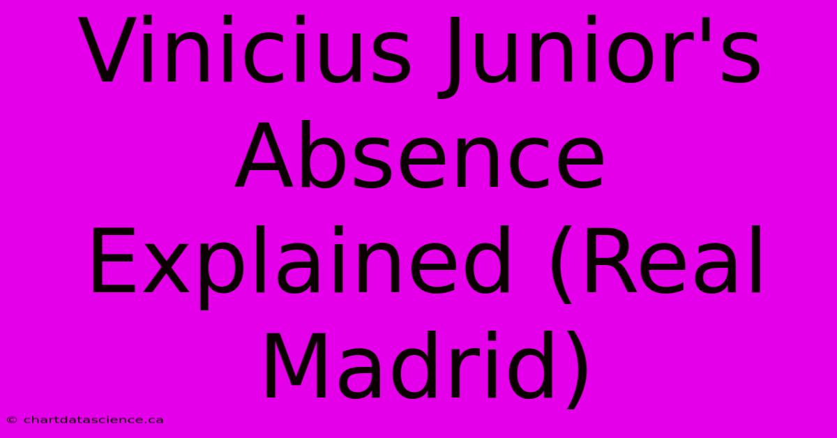 Vinicius Junior's Absence Explained (Real Madrid)