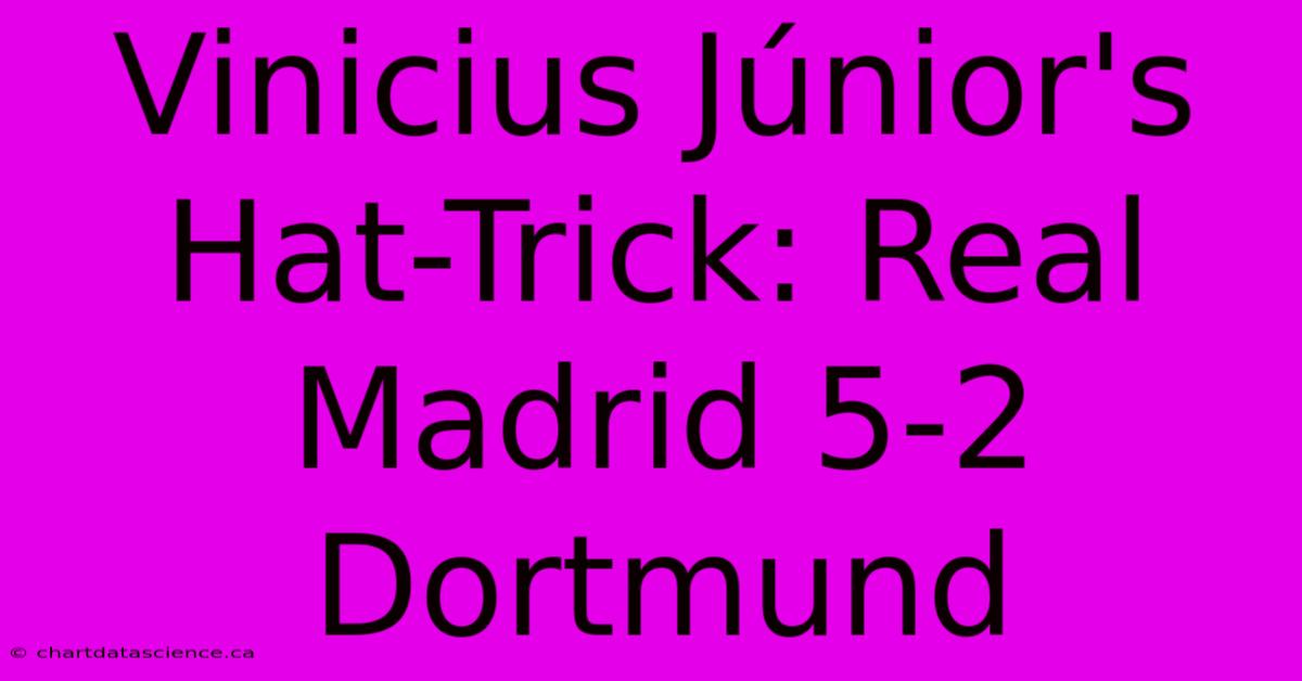 Vinicius Júnior's Hat-Trick: Real Madrid 5-2 Dortmund