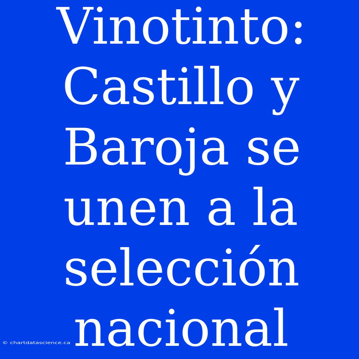 Vinotinto: Castillo Y Baroja Se Unen A La Selección Nacional