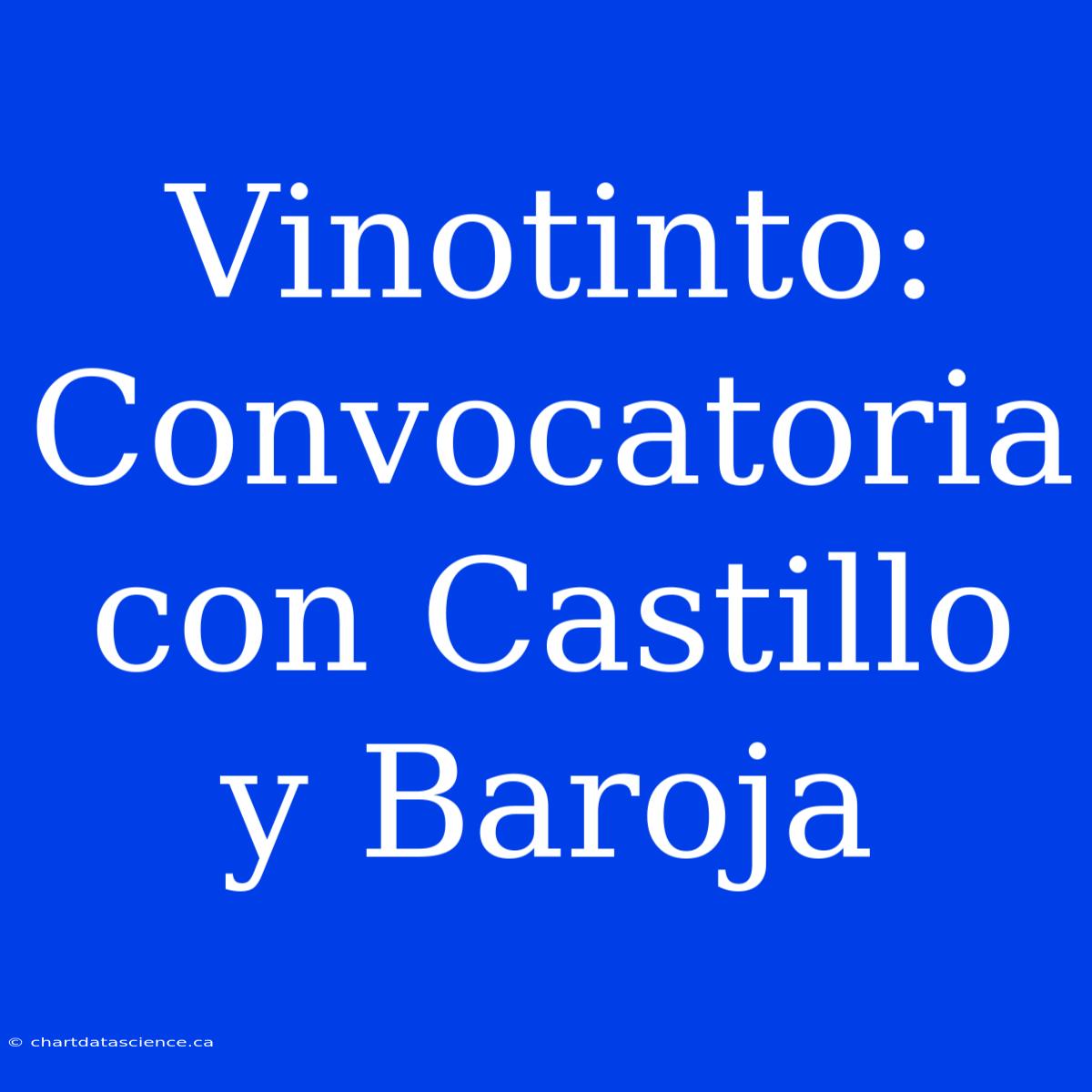 Vinotinto: Convocatoria Con Castillo Y Baroja